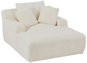 Szezlong welurowy, beżowy DONILIA