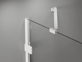 Mexen Lunar drzwi prysznicowe uchylne lewe 90 cm, transparent, białe - 834-090-000-20-00-L