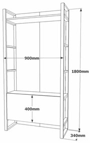 Zestaw do przedpokoju Mea Atlantic Pine