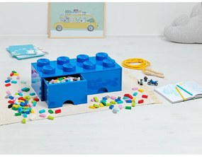Niebieski pojemnik z szufladką LEGO®, 31x16 cm