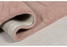 Różowy wełniany dywan Flair Rugs Gigi, 160x230 cm