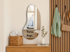 Naklejka na lustro S31 – Phone. Purse. Key.