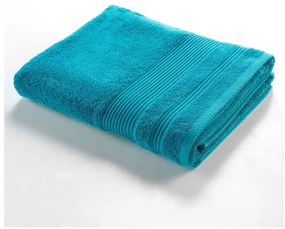 Niebieski bawełniany ręcznik kąpielowy frotte 90x150 cm Tendresse – douceur d'intérieur