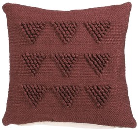 Poszewka dekoracyjna LANDER 45x45 cm, bordowa