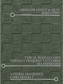 Ciemnozielony wełniany chodnik tkany ręcznie 80x200 cm Scala – Villeroy&amp;Boch