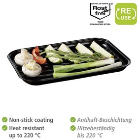 Tacka na grilla ze stali nierdzewnej Luca – Wenko