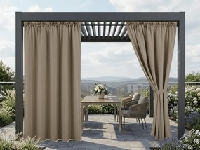 Zasłona ogrodowa GARDIO wodoodporna 150x220 cm, jasnobrązowa