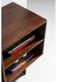 Brązowa szafka pod TV z litego drewna mango 145x55x40 cm Trisha – MOME