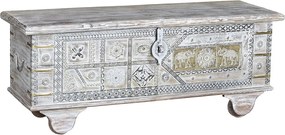 Drewniana skrzynia Manguier blanc vieilli