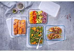 Zestaw szklanych pojemników Pyrex, 4 szt., 1,5 l
