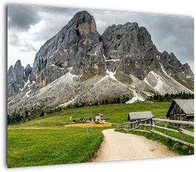 Obraz na szkle - W austriackich górach (70x50 cm)