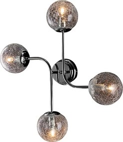 Lampa sufitowa Ikarus z polerowanego chromowanego żelaza 4 światła dł. 63 x 59 BL213-PL4-CR