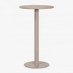 Wysoki Okrągły Stół Ø60 Cm Z Żelaza Mizzi Moka Brown - Sklum