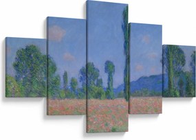 Obraz - Claude Monet, Poppy Field (Giverny), reprodukcje (125x70 cm)