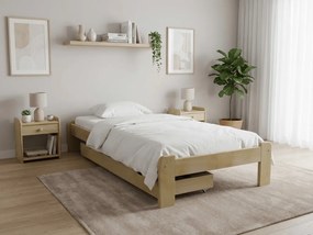 Łóżko ADA 80 x 200 cm, sosna Stelaż: Ze stelażem listwowym rolowanym, Materac: Materac Coco Maxi 20 cm