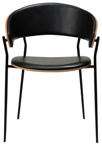 Czarny fotel z imitacji skóry Crib – DAN-FORM Denmark