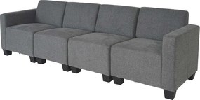 Modułowa 4-osobowa sofa Moncalieri,  szara