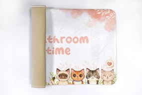 Dywanik antypoślizgowy do łazienki Dywanik antypoślizgowy do łazienki Koty Zwierzęta