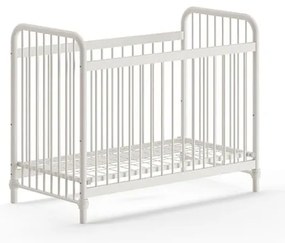 Białe metalowe łóżeczko 60x120 cm BRONXX – Vipack