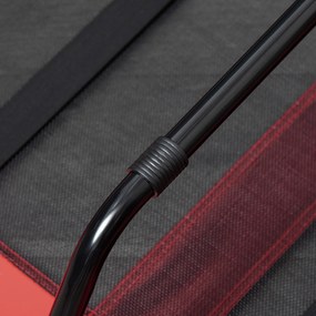 PawHut Leżak dla psów na zewnątrz Łóżko dla zwierząt domowych Miejsce do spania Czerwone | Aosom PL