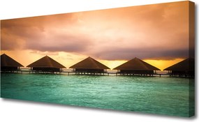 Obraz na płótnie Dom nad Lazurową Wodą