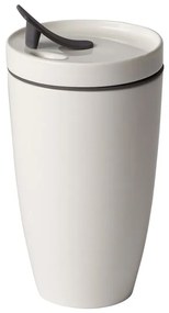 Biały porcelanowy kubek podróżny Villeroy &amp; Boch Like To Go, 350 ml