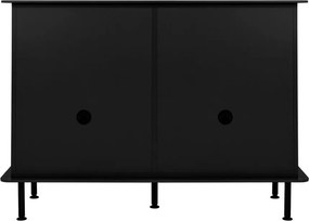 Czarna komoda z otworem na kable 120x88x50 cm Suumo – noo.ma