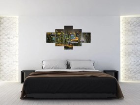 Obraz miasta nocą (125x70 cm)