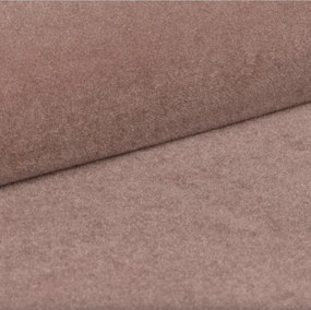 Łóżko LUX tapicerowane z pojemnikiem i zagłówkiem w tkaninie AMON 21 kolor PUDROWY RÓŻ DOMOHOME