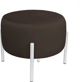Pufa OLA loft ławka podnóżek metal : Kolor Stelaża - Biały, Kolor tkaniny - VELVET - MG05, Typ tkaniny - Velvet
