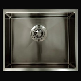 Luisa zlewozmywak 1 komora 55x45 ze stali nierdzewnej metalicznej szarości - Essebagno