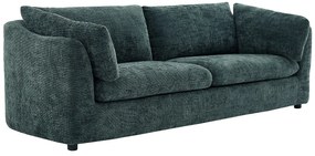Kanapa 3-osobowa zielona z teksturowanej tkaniny NURABI