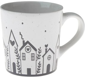 Ceramiczny kubek Domki I, 470 ml