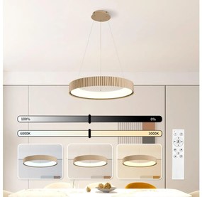 Brilagi - ściemnialny żyrandol LED na lince FALCON MODERN LED/54W/230V 60 cm beżowy + pilot