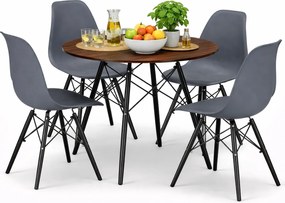 Stół 80 Cm Jesion Z 4 Krzesłami N1-R52