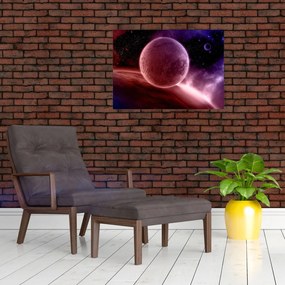 Obraz na szkle - Planeta (70x50 cm)