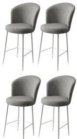 Zestaw krzeseł barowych Alte Grey and White, 4szt., 4 szt.