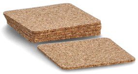Podstawki korkowe, 6 sztuk, 9,5 cm