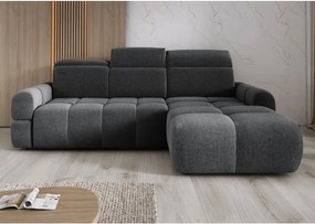 Narożnik MATEO S Wolnostojący Prawostronny Tkanina Memphis 19 kolor Szary WERSAL