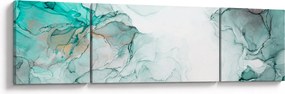 Obraz - Atramentowa abstraakcja 2 (170x50 cm)
