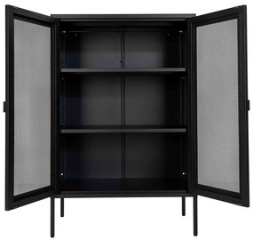 Czarna metalowa witryna 80x120 cm Melbourne – House Nordic