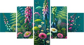 Obraz - Kwiaty łąkowe (125x70 cm)