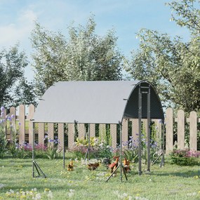 PawHut Wybieg dla małych zwierząt na zewnątrz, dla kur, królików, kaczek, stabilna konstrukcja, stal i materiał Oxford
