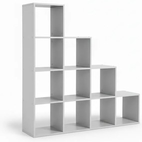 Vasagle Półka magazynowa, regał KALLA, 129,5x29x129,5cm, biały