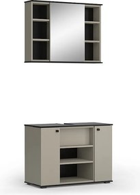 Zestaw mebli łazienkowych szary 80x37x59 joli