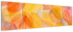 Obraz - Tło z jesiennych liści (170x50 cm)
