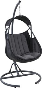 FOTEL WISZĄCY KOKON FORLI ANTRACYT BUJAK OGRODOWY