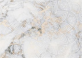 Obraz białej mandali (70x50 cm)