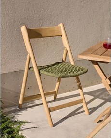 Zielone drewniane krzesło ogrodowe Dandara – Kave Home