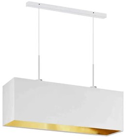 Lampa wisząca glamour nad stół na białym stelażu - H5-N48